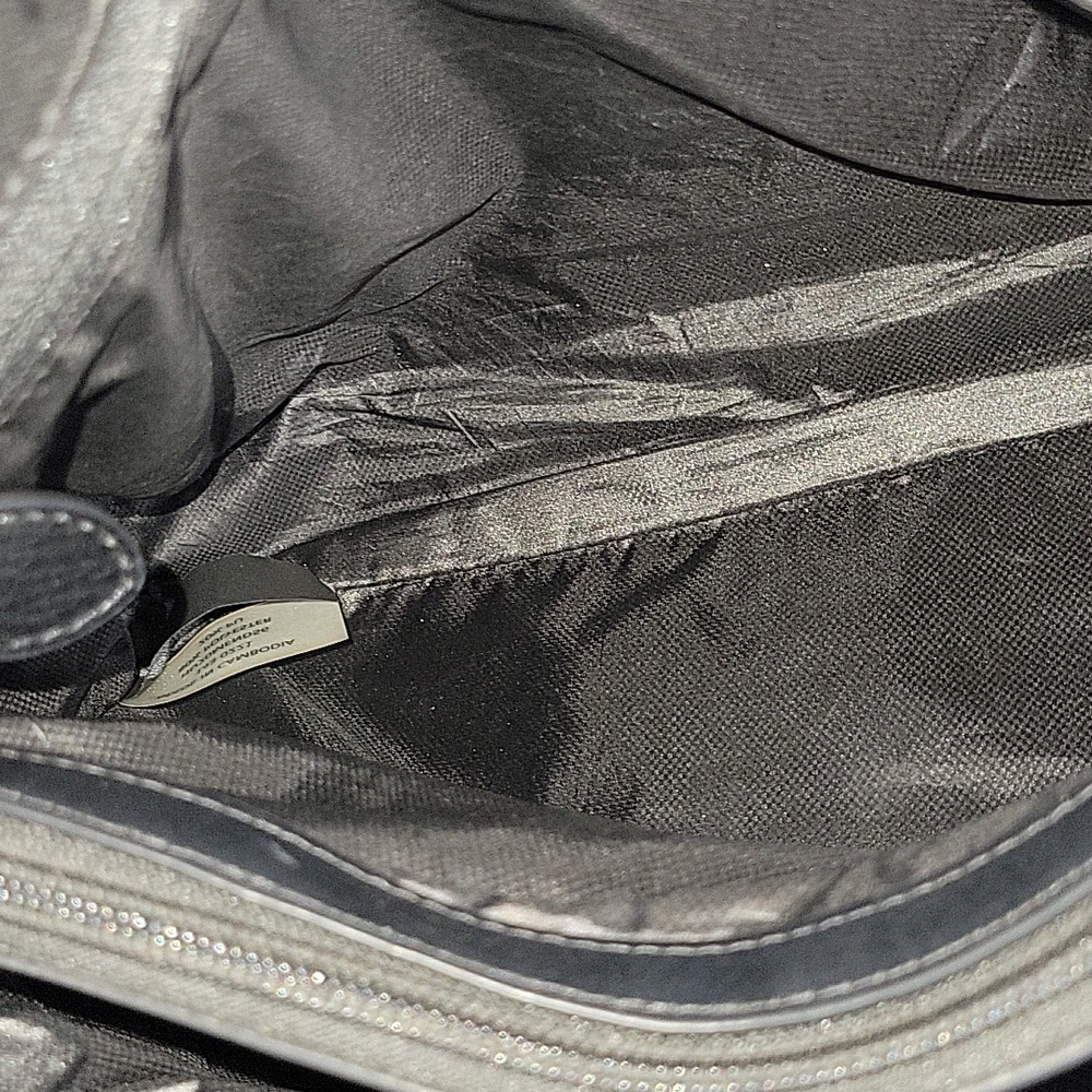 Rebecca Minkoff Black Nylon Quilted Chain Strap Crossbody Shoulder Bag - Picture 13 of 15